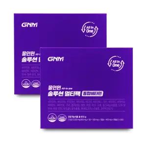 GNM자연의품격 올인원 솔루션 멀티팩 종합비타민 2250mg x 30포 X 2박스 I