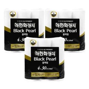 100% 천연펄프 착한화장지 4겹 30m x 24롤 3팩(총72롤)