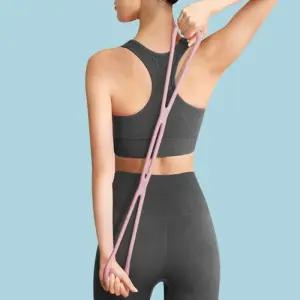 홈트 8자 스트레칭 튜빙밴드 (43x11cm) (핑크)/고무밴드운동/트레이닝밴드/운동기구밴드/스트래칭밴드/요가