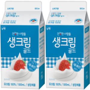 남양 생크림 골드 500ml, 2개