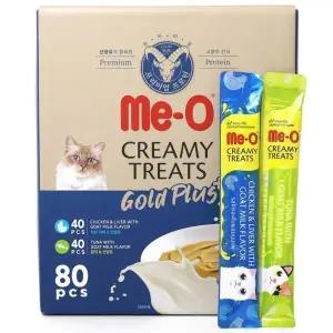 미오 프리미엄 산양유 크리미 버라이어티 15g x 80pcs 고양이 반려묘 츄르 애묘 대용량 간식 코스트코