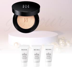 헤라 블랙 쿠션 21N1 바닐라 본품 15g+헤라 멀티디펜스 선크림 45ml (15ml 3개) 구성 세트