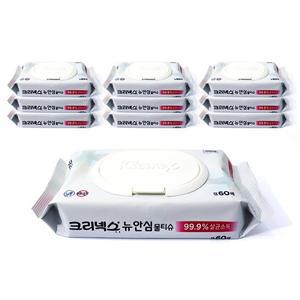뉴 안심 물티슈 60매 캡 x 10팩