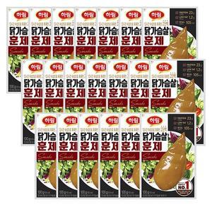 하림 닭가슴살 훈제 100g  x  20봉