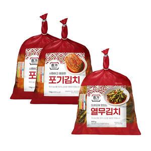 종가 포기김치 1kgX2 열무김치 900gX1 혼합팩