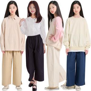 [미니로이]망고 초등학생 주니어초등 여아 봄 가을 9부 밴딩 팬츠