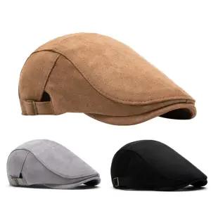 헌팅캡 남성 도리구찌 모자 마도로스 남자 베레모 가을 겨울 중년 스웨이드 빅사이즈 정장