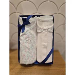 [쇼콜라](강남점)피아바디슈트 니니배냇가운 2종세트 (TNOMUS10U2set)