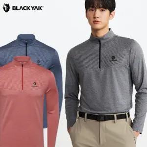 블랙야크 등산복 운동복 상의 빅사이즈 남성 자카드 집업 긴팔티 1BYZTSU004