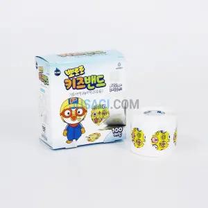 100매 둥근 원형 어린이 지혈 뽀로로 밴드 테이프 병원소품 구급밴드 손가락반창고 위생밴드