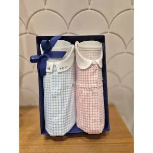 [쇼콜라](강남점)엘체크우주복 핑크블루 2종세트 (TNOMQX102SET)