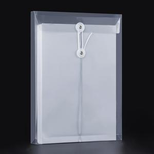 A4 PVC 스트링홀더 서류봉투 파일철 클리어 투명 문서 홀더 화일