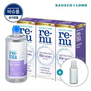 [바슈롬] 리뉴 어드밴스 500ml x 3개 바이오트루 60ml 증정 소프트 렌즈 세척액
