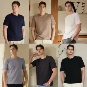 브이컷  코튼100 튜블러 티셔츠 6종 (남)