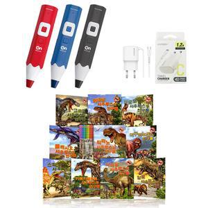 태극온펜 64G(4세대 세이펜 RTT-4000BD)+대륙의 공룡들 10권세트+호환충전기