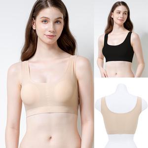 제임스딘 메쉬 퓨징 심리스 무봉제 노와이어 브라 탑 JHWBA071