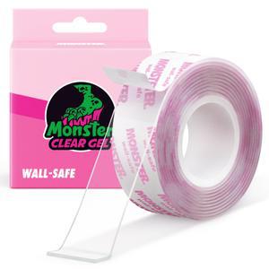 몬스터 겔 벽지용 클리어겔 1.5m 자국안남는 양면테이프 초강력 실리콘 투명 무타공벽걸이