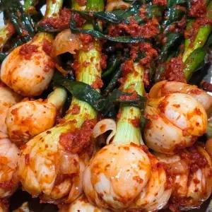 전라도에서 만든 양파줄기김치 2kg