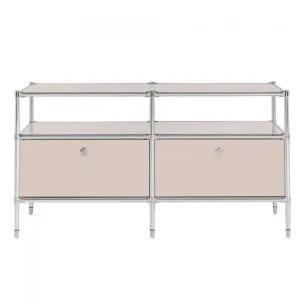 더원 모듈 거실장 - 그레이 서랍장 수납장 산뜻한 포인트 인테리어