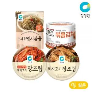 청정원 견과류 멸치볶음 60g 외 3종 총8개