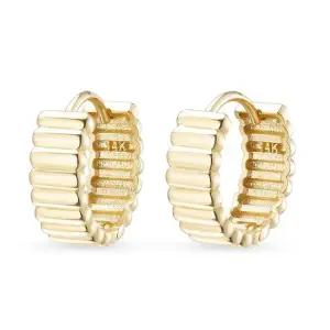 14k 볼륨 텍스쳐 링귀걸이_소