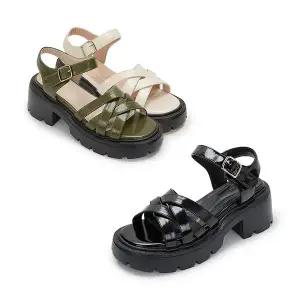 [무크] 여화 우마 청키 캐쥬얼 샌들 3colors