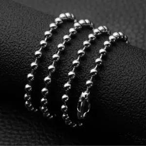 [하프클럽/]써지컬스틸 군번줄 체인목걸이(3.2mm)