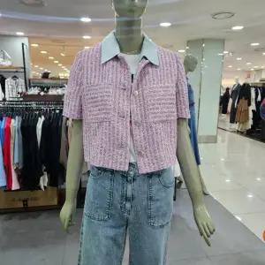 시슬리/애플아울렛/트위드 크롭 반팔 자켓 SAJK46431