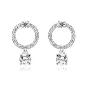 [스와로브스키] 여성 Attract 후프 귀걸이(5563278)