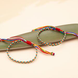 오색실 팔찌 불교 염주 금강저 매듭 오색 끈 소원 행원 오복 부적 오행