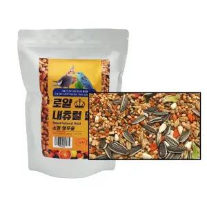 버펠 로얄 내츄럴 밀 소형 1kg 모란 왕관 유리 빗창 카카리키 앵무새 먹이