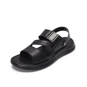 [하프클럽/무크]엠.무크 제프리 투웨이 소가죽 샌들 블랙 517313502FA