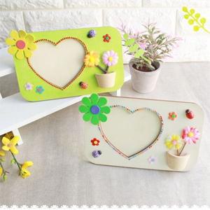 (학습교재)잼잼아트 플라워 하트 탁상액자