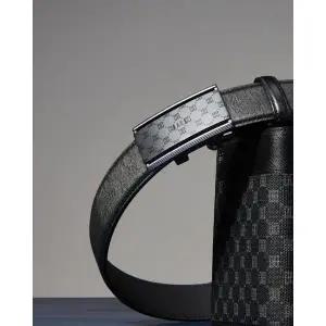 갤러리아 DBBE5F711 닥스 [자동벨트] 블랙 루이스 DD패턴 무광버클 소가죽 자동