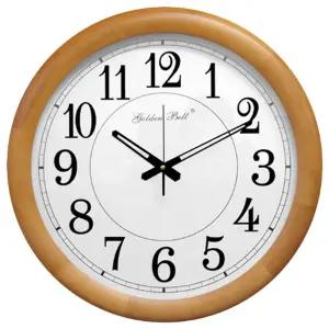 PM1072 대형 원목 브라운 원형 벽시계 50cm 제조한국/시계/벽시계/가정용/거실/인테리어/교실/무소음