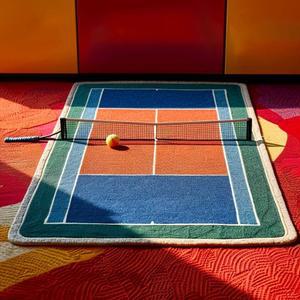 테니스 코트 소형 카펫 거실 입구 바닥 매트 러그테니스 러그 카페트 거실러그 침실