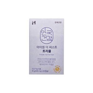 안국건강 아이원 더 퍼스트 트리플 600mg 60캡슐/mjf