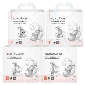 모모래빗 에코씽씽 아기기저귀 저자극 밴드형 아동공용 대형(L) 120매