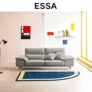 루카스 3인 리브 패브릭 소파