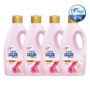 피죤 고농축 섬유유연제 로맨틱플라워 2L 용기 x 4개