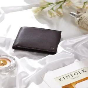 닥스 액세서리 25FW 다크브라운 DD로고 소가죽 반지갑 DBWA5F722W3