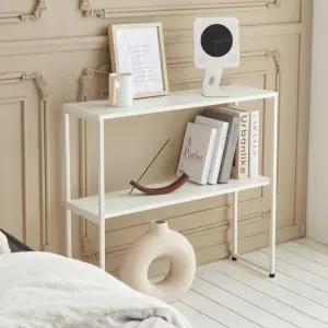 쿠스 2단 콘솔 화장대 책상 if