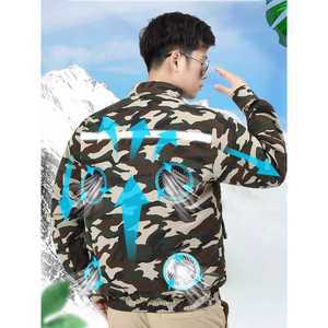 선풍기옷 고화력 그린군복 작업복 24V 세트 시원한 바람 제품 냉풍복 조끼 선풍기4개