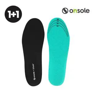 [1+1] 온솔 프리미엄 인솔 오솔라이트 쿠션 메모리폼 기능성신발 깔창 블랙