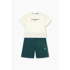 [갤러리아] 베네통키즈G  레터링 그래픽 티셔츠 세트 QASE02541 IV