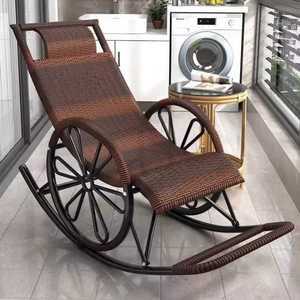 라탄 흔들의자 1인용 스윙체어 제품 안락 수유 줄무늬 등나무 독서