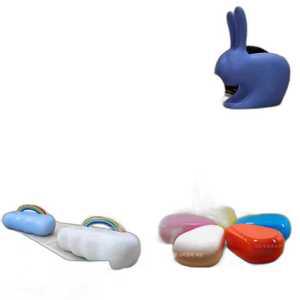 강아지 스툴 어린이 제품 의자 개모양 선물 소품 카페 유치원 인테리어