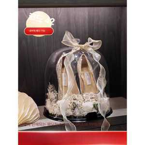 원형 상자 슈즈 웨딩 보관함 신발 제품 투명 케이스 박스