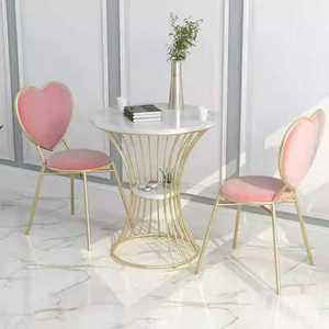 북유럽 골드 벨벳 세트 테이블 제품 등받이 체어 의자 식탁