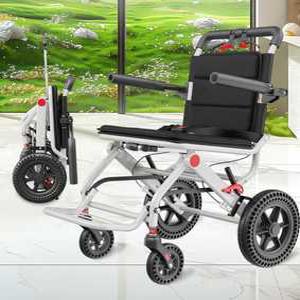 노인 장애인 휴대용 접이식 노약자 휠체어 이동 제품 수동 환자 보조